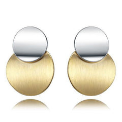 Silver & Gold stud earrings