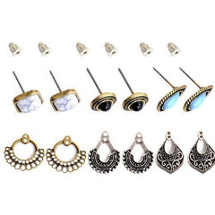 3-in-1 vintage earrings