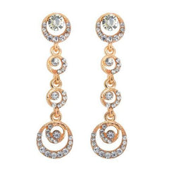 Drop earrings with crystal details