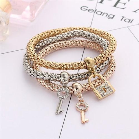 3-in-1 bracelet with pendants