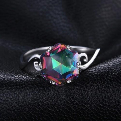 'Rainbow fire' mystic topaz ring - FREE