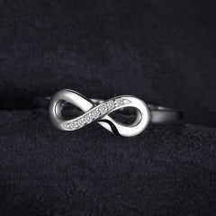 Silver infinity ring