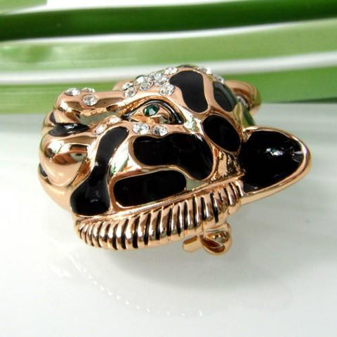 Tiger head brooch