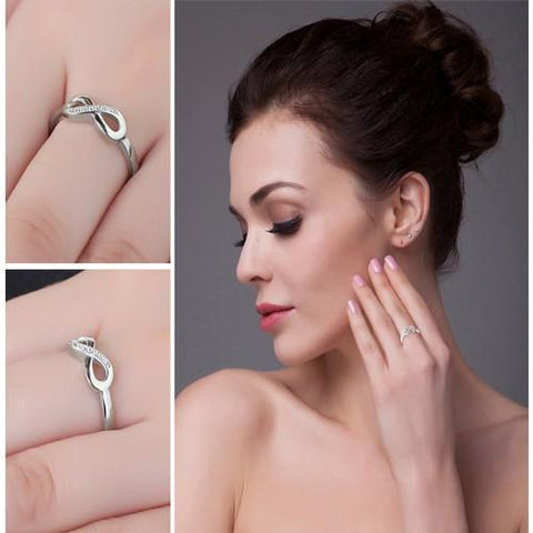 Silver infinity ring