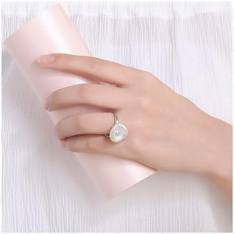 Irregularity freshwater pearl ring