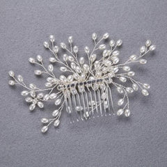 3-piece pearl comb and hair pins