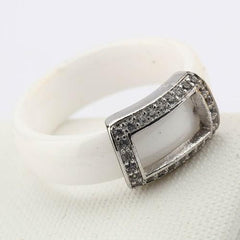 Black & White ceramic ring