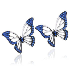 Butterfly-shaped stud earrings