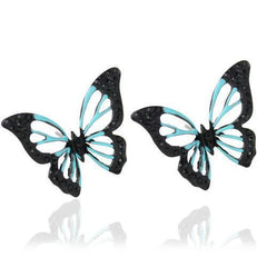 Butterfly-shaped stud earrings