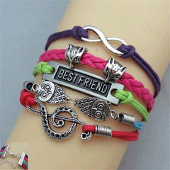 Multilayered leather bracelet